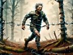 ral_barbwire_a_dirty_man_runs_out_forest_with_wire_fence___lora_ral_barbwire_1___158897040.jpg
