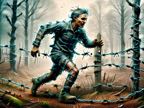 ral_barbwire_a_dirty_man_runs_out_forest_with_wire_fence___lora_ral_barbwire_1___2442144742.jpg